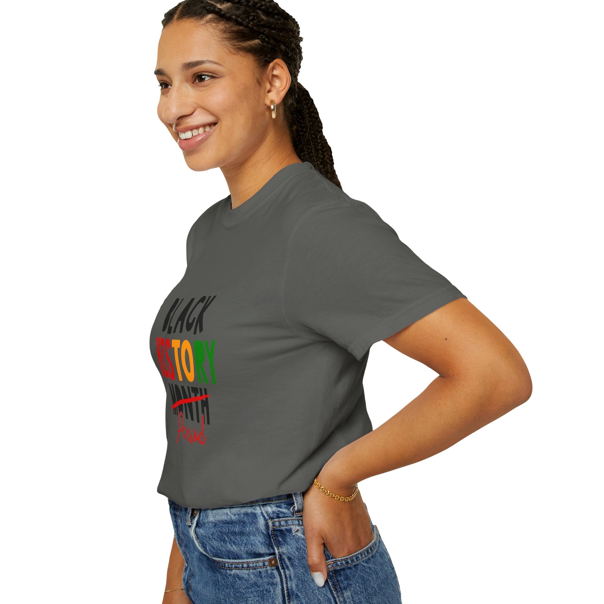 Black History Month Period Unisex Garment-Dyed T-shirt