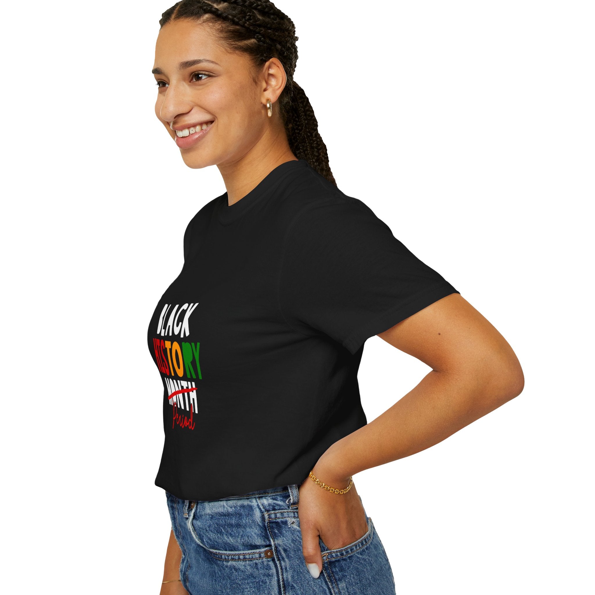 Black History Month Period Unisex Garment-Dyed T-shirt